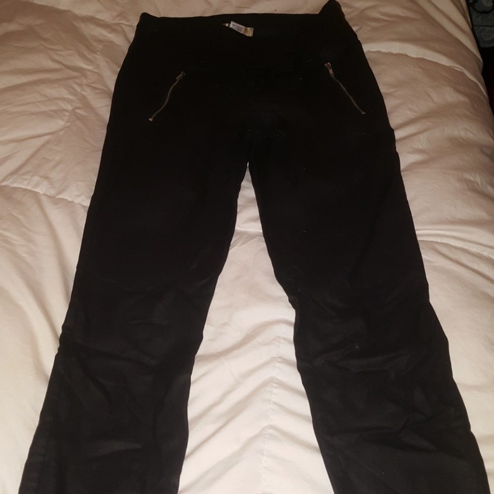 Black pleather pants